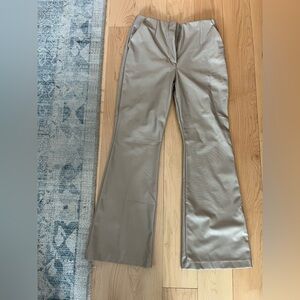 Abercrombie fit & flare leather pant